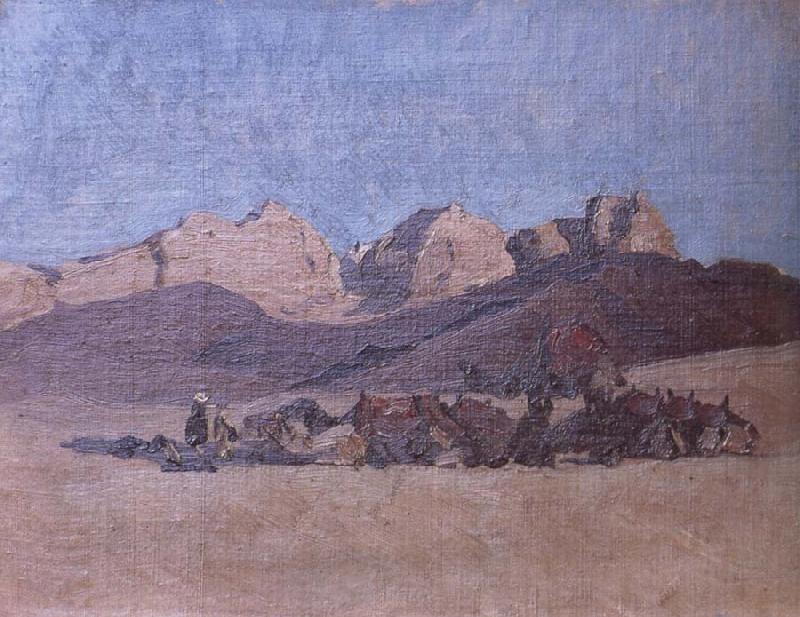 Ippolito Caffi Simoon in the Desert China oil painting art
